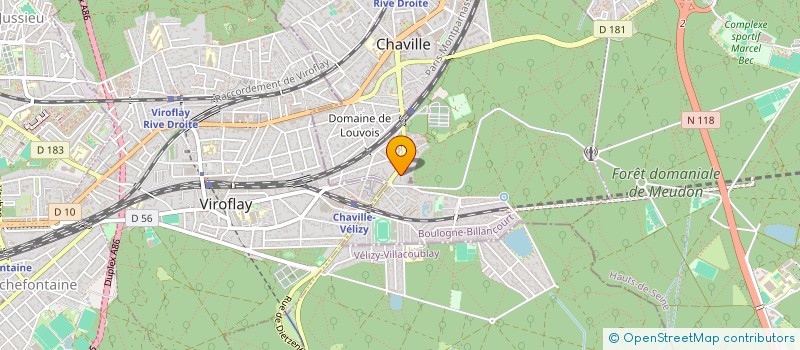 localisation de l'entreprise ZZ44 à CHAVILLE