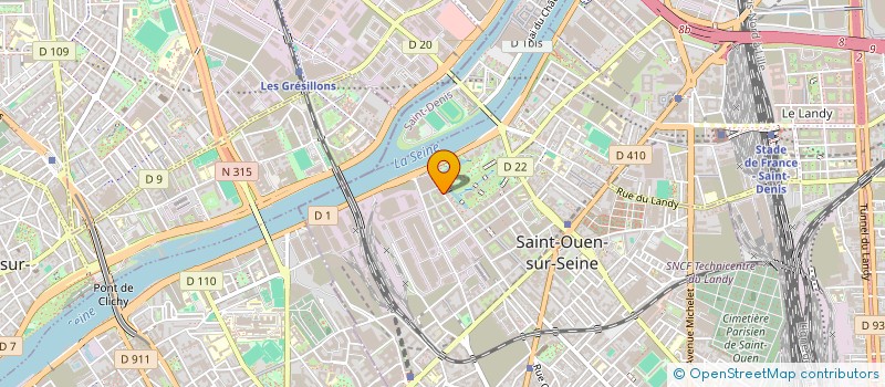 localisation de l'entreprise ZZENGINE à SAINT-OUEN-SUR-SEINE
