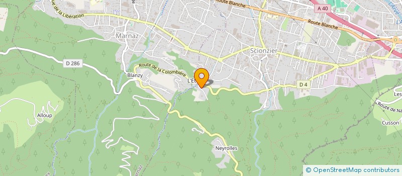 localisation de l'entreprise ZZETA  SCIONZIER