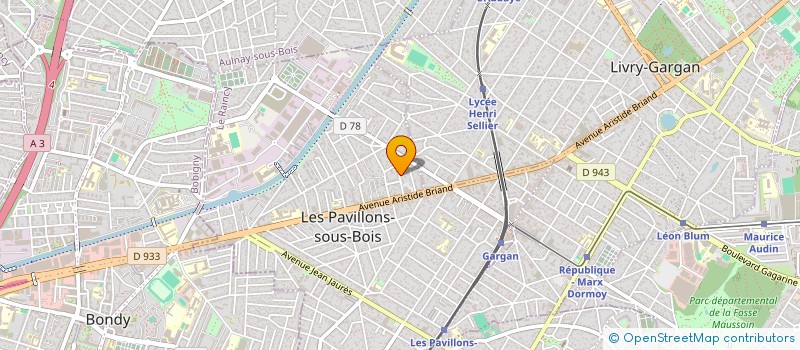 localisation de l'entreprise ZZR à LES PAVILLONS-SOUS-BOIS